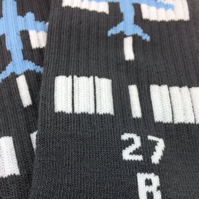 Luso Aviation Runway Design, Aviation-Themed Premium Crew Socks 1-Pair - Image 4